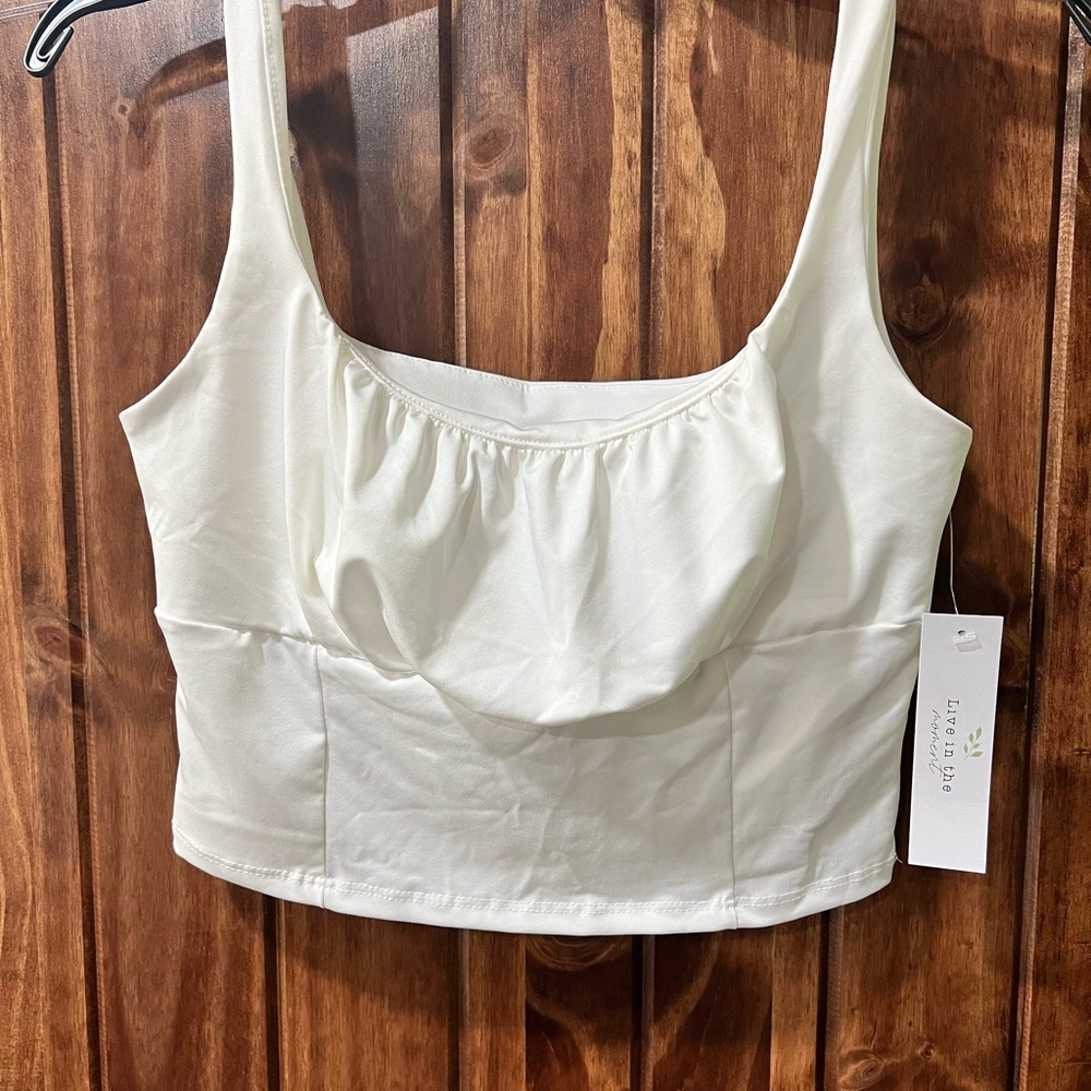 Elegant White Crop Top